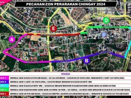 Chingay Parade 2025 routes-Image credits Polis Johor Facebook page