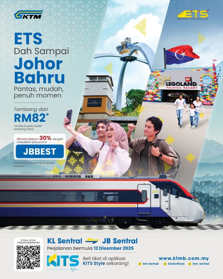 ETS to Commence Operations Connecting Johor Bahru and Kuala Lumpur