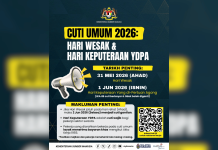 Wesak and Agong’s Birthday are Declared as Official Public Holidays