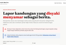 MMC Launches Semak Berita to Verify News Content Ahead of Johor Polls Screenshot of the Semak Berita site at sb.majlismedia.my as of 1st July 2026